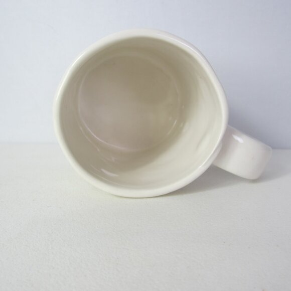 Anthropologie Dagny Monogram Mug Letter P Floral Cottage Pottery Ceramic - Picture 6 of 8